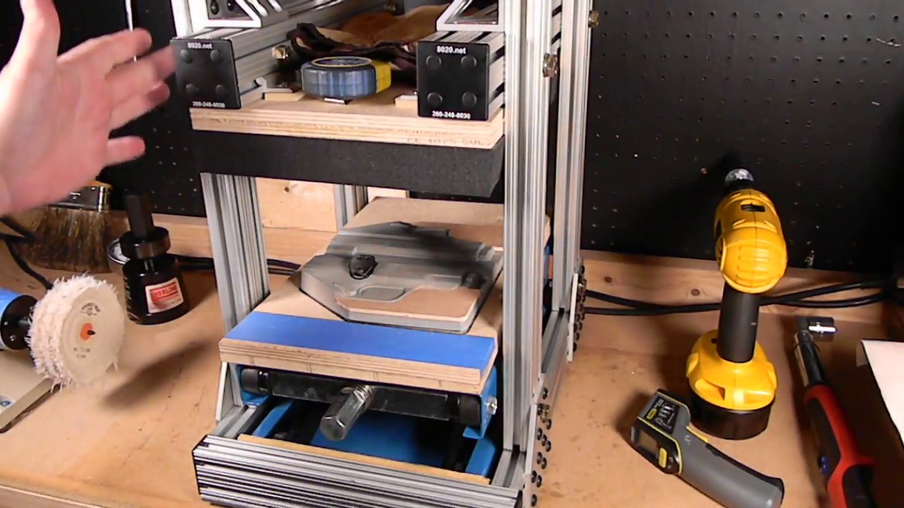 Kydex Press Demonstration - Tomzcraft Monster Press