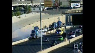 Traffic cameras show authorities responding to the I-15 garbage fire