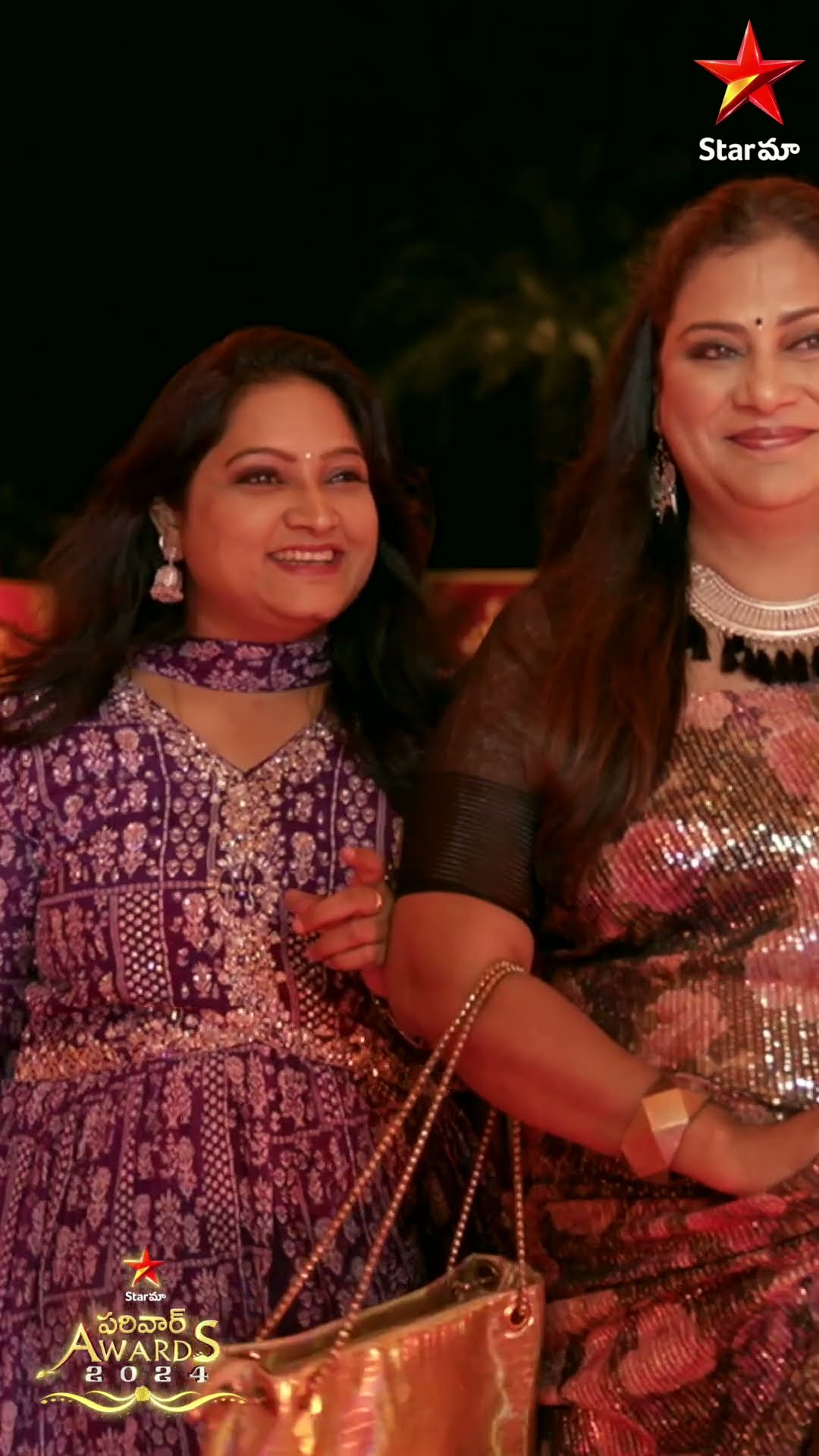 The Satyabhama team's grand and spectacular entry at the Star Maa Parivaar Awards! #SMPA2024
