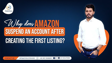 Why does Amazon suspend an account after creating the first listing?