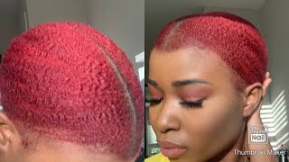 DIY Dying My Natural Hair Red (No Bleach) | Life Of Kum