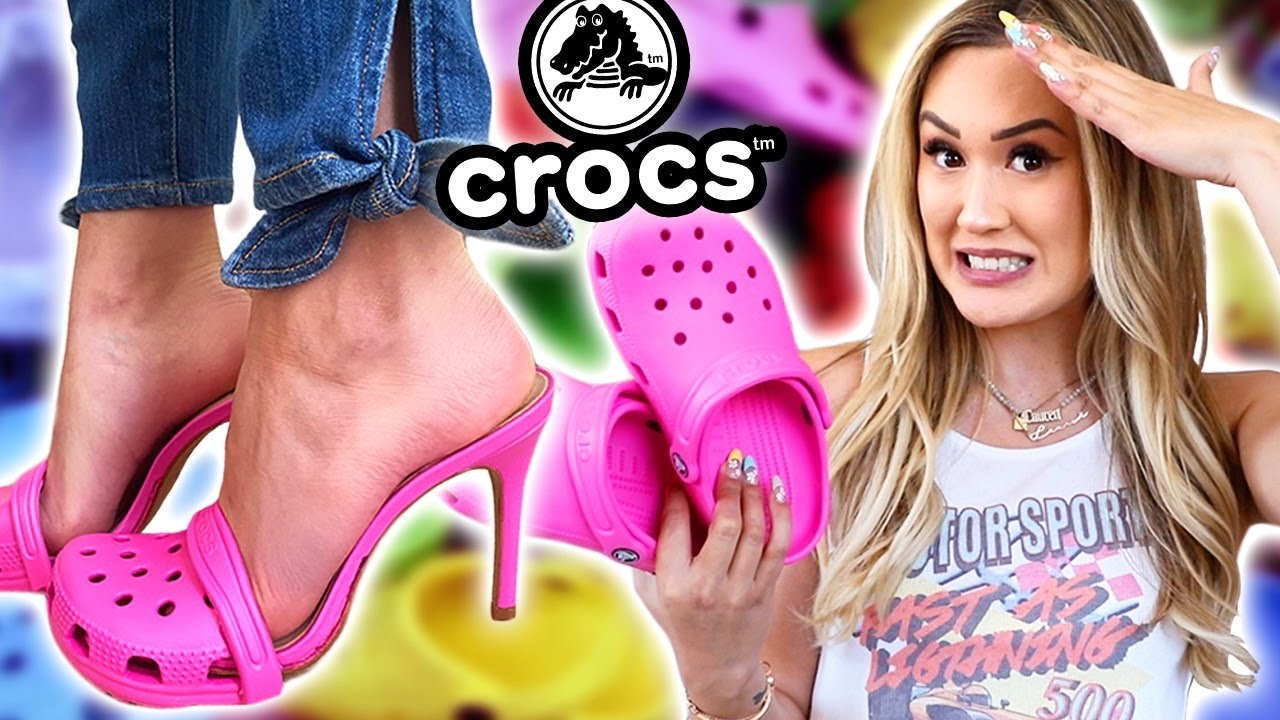 MAKING DIY CROCS HEELS (Balenciaga Inspired) - YouTube