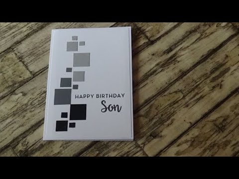178. Stampin Up Cardstock. Son Birthday card - YouTube