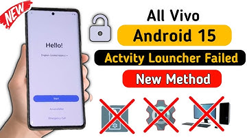 ✅ All Vivo Android 15 FRP Bypass  || Activity launcher Not Working - android 15 || Without Computer