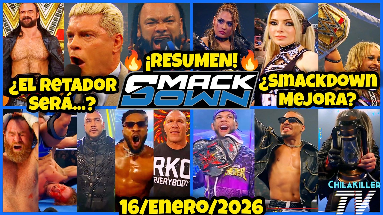 ¿SMACKDOWN ESTA MEJORANDO? | WWE SmackDown | 16 Enero 2026 | RESUMEN  Y RESULTADOS