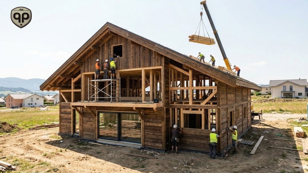 Building a Beautiful Wooden House Step by Step | Complete Construction ...