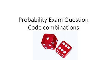 OL LC Probability Exam Question: code combinations