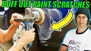 How To Buff Car Paint SCRATCHES OUT (Quick & Easy)