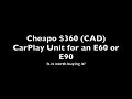 BMW E60 CCC CarPlay android unit retrofit Review