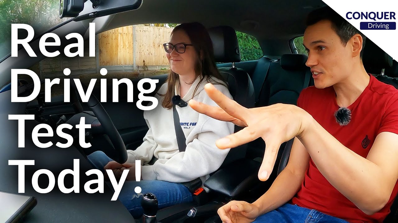 Learner On Her Real Driving Test Day. - YouTube