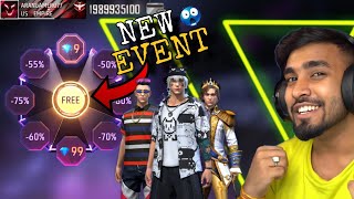 NEW LUCKY WHEEL EVENT😱 FREE FIRE| FREE FIRE | NEW EVENT SPIN - Deznal Gaming