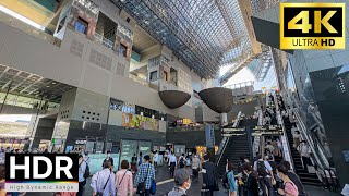 【4K HDR】Walk in Downtown Kyoto, Japan | Kyoto Station to Higashi Hongan Temple (京都駅から東本願寺)