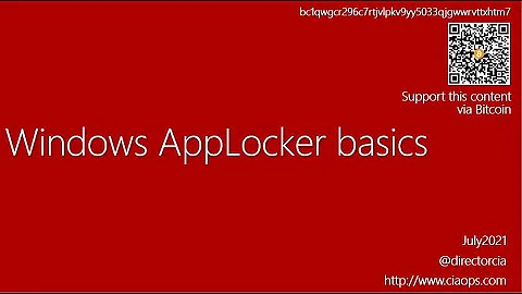 Windows AppLocker basics