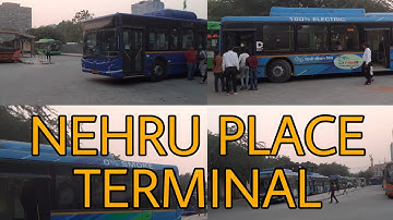 Nehru Place Bus Terminal !! नेहरू प्लेस बस टर्मिनल !! Delhi Latest
