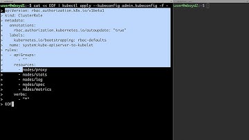 27   Set up RBAC for Kubelet Authorization