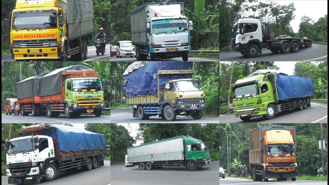  TRUK  BESAR TRONTON ENGKEL  TUA TRUCK TRAILER GANDENGAN DUMP 