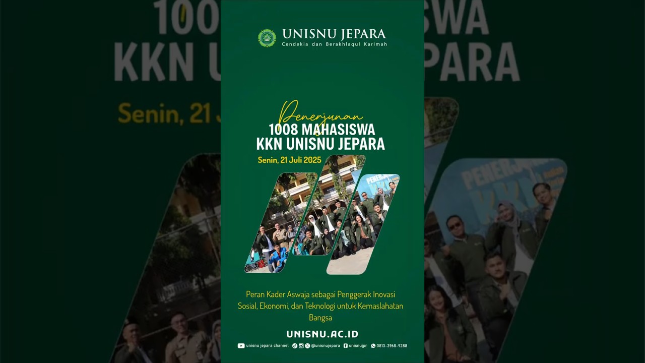1008 Mahasiswa UNISNU JEPARA diterjunkan KKN Angkatan ke-19