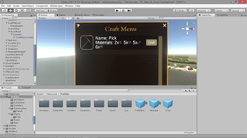 Creating Survival Game on Unity - Ep. 22: Crafting Menu