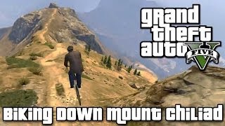 Biking Down Mount Chiliad Challenge (GTA 5)