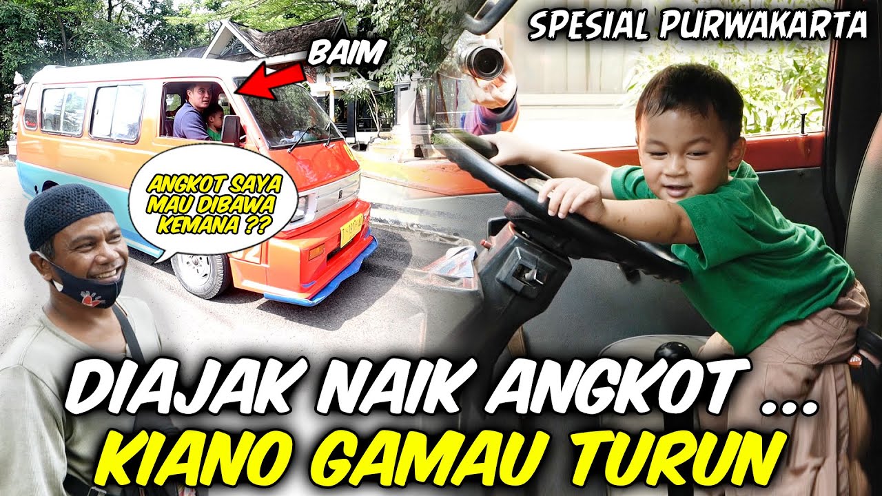 SEKALINYA NAIK ANGKOT, KIANO GA MAU TURUN2 .. MOBIL ANGKOTNYA DIBAJAK DI TENGAH JALAN..