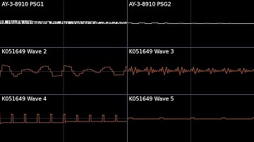 Contra (MSX2) - Maze Fortress 2 (Oscilloscope view)