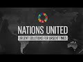 Nations united urgent solutions for urgent times  presented by thandie newton