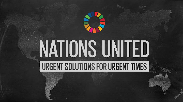 Nations United: Urgent Solutions for Urgent Times | Presented by Thandie Newton
