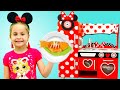 Nadia Pretend Play with Minnie Mouse Costume Kitchen &amp; Food Truck Toys