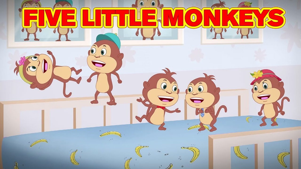 Five Little Monkeys | Nursery Rhymes | Kids Song | Children Songs ...