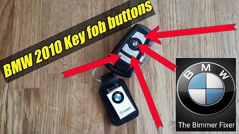 BMW KEY FOB what all the buttons do...