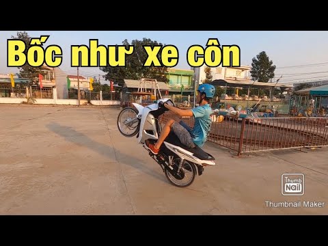 Hướng dẩn bốc đầu xe số thường Wave, Dream..| bốc đầu xe số không côn