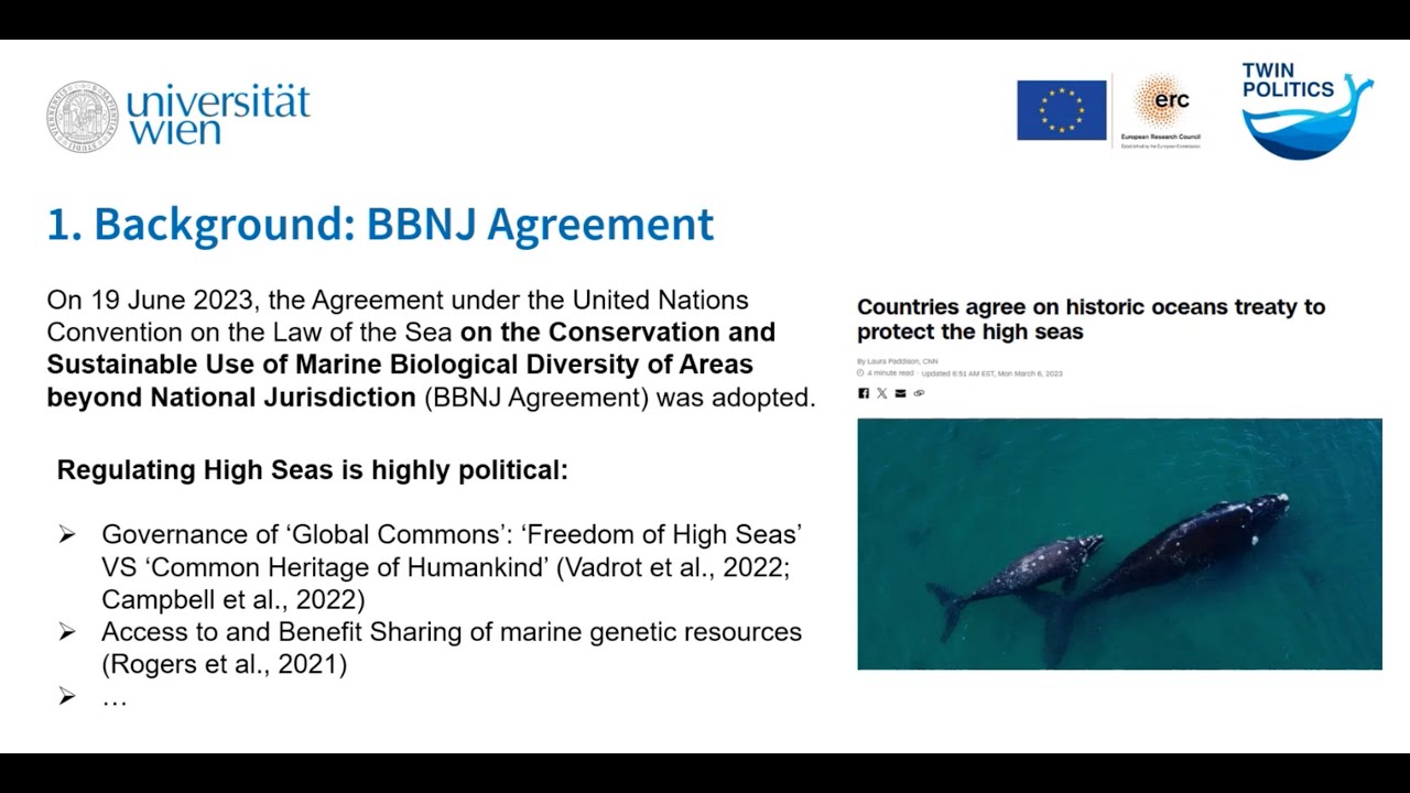 Data in Support of the BBNJ Process: Mapping Use Cases for Marine ...
