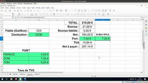 Tuto vidéo : Utiliser la fonction SI.MULTIPLE dans LibreOffice Calc
