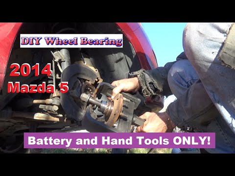 2014 Mazda 5 Wheel Bearing – DIY Pressed Bearing Replacement – Auto Repair