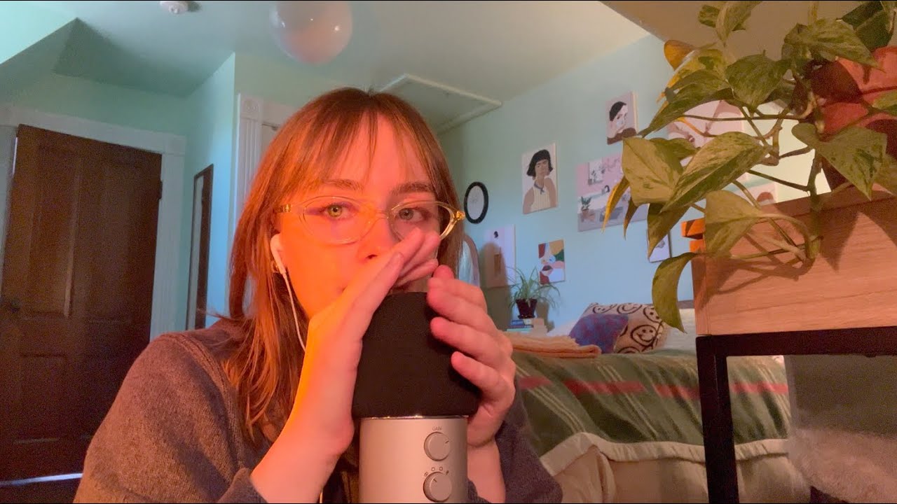 asmr foam cover scratching, swirling, brushing, etc