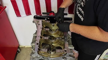 How To Install Main Bearings and Crankshaft: Nissan 350z