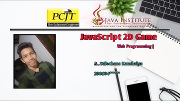 JavaScript 2D Game I  Building 2D sprites animation game  I  Java Institute for Advanced Technology