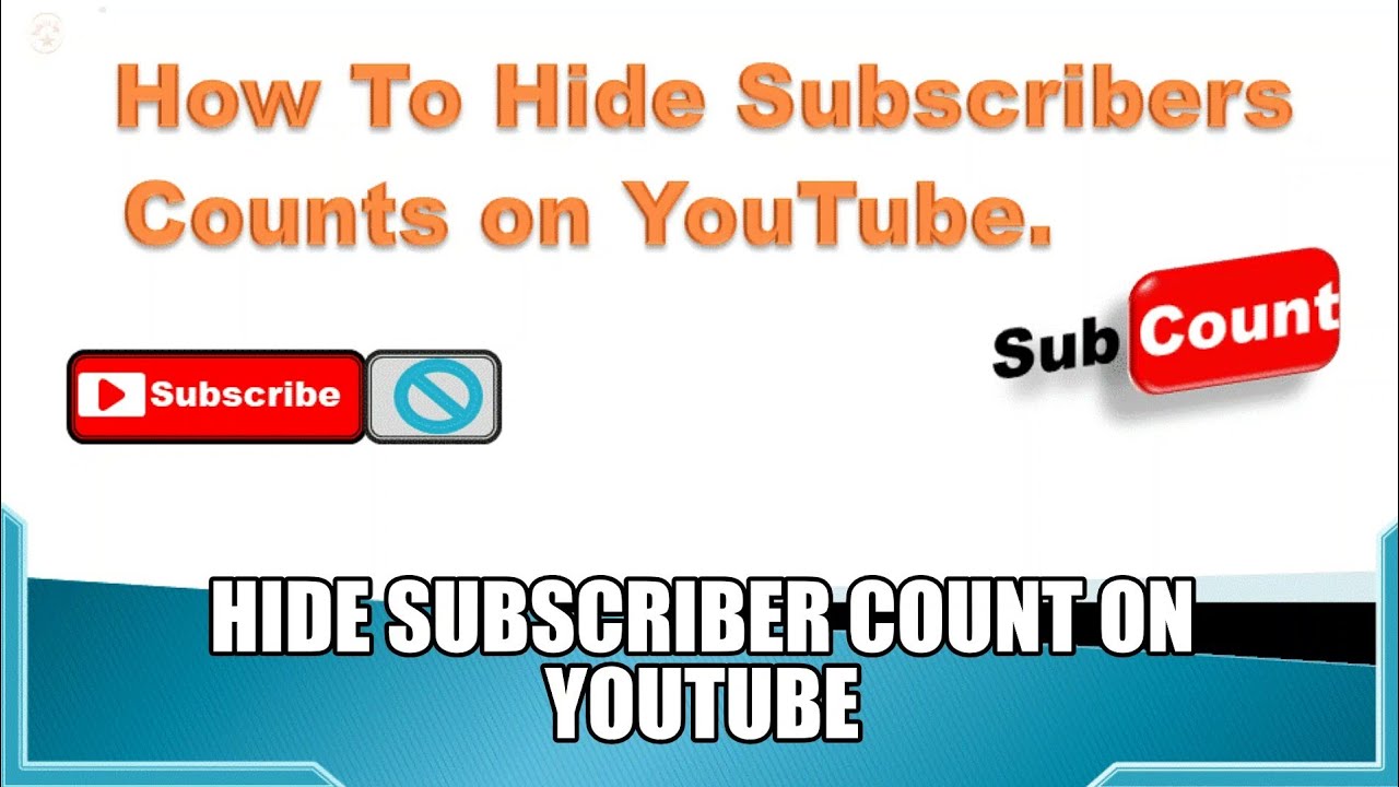 How to Hide Your YouTube Channel Subscribers Count|| Hide Your YouTube ...