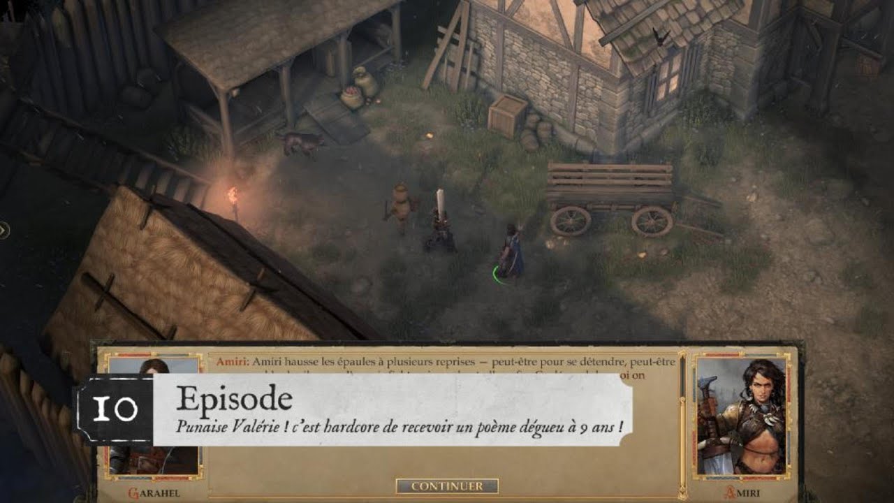 Pathfinder Kingmaker #10 Punaise Valérie ! c'est hardcore de recevoir ...