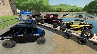 Delivering expensive ATVs to millionaires | Farming Simulator 22