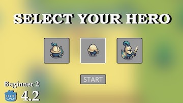 how to create Character selection - Learn Godot 4 UI - no talking