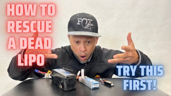 How to recharge a fully flat lipo (lithium polymer) battery - YouTube