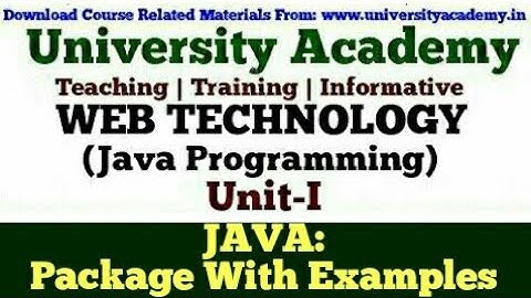 WT26:Web Technology|Java Programming|Package in java| Creation|Import in program| Example| in hindi