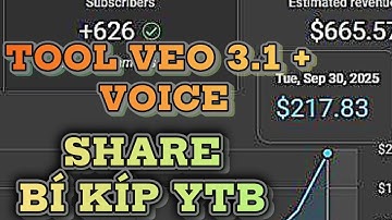 Tạo Video AI Veo3 Auto Update 3.1 + Ảnh + Voice | Hướng Dẫn Làm YouTube Kể Chuyện Nhiều Kênh 1 Ngày