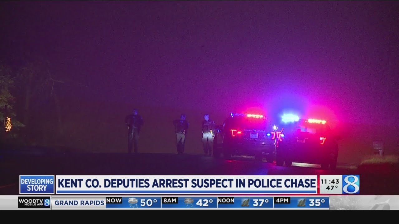 Suspect in custody following police chase, search - YouTube