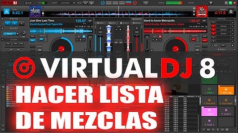 Como Hacer una Lista de Mesclas en Virtual dj 8 (automix)