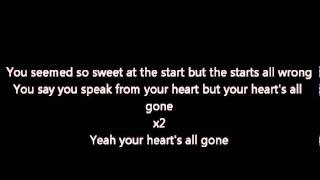 Video thumbnail of "Blink 182 - Heart's All Gone with lyrics"