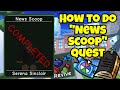 How to do news scoop help request in doodle world