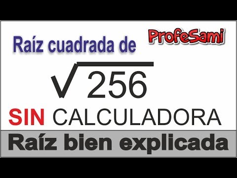 Raíz cuadrada de 256 | El video mejor explicado - YouTube Raíz cuadrada de 256 | El video mejor explicado - YouTube