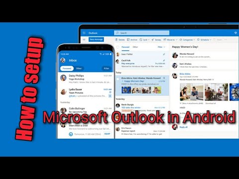 How to setup Microsoft Outlook in android phone - YouTube